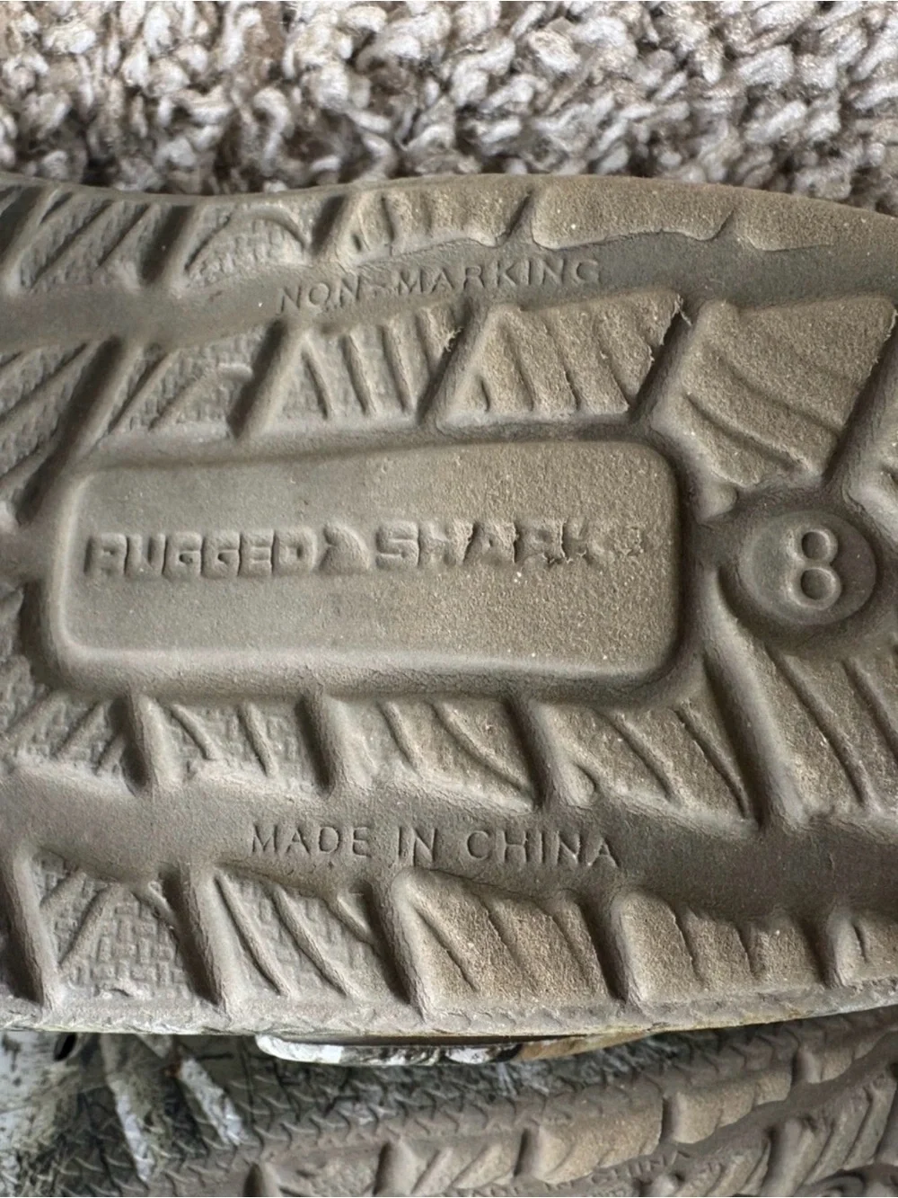 Rugged Shark Toddler Camo Clogs Size 8 Waterproof Slip-On Shoes